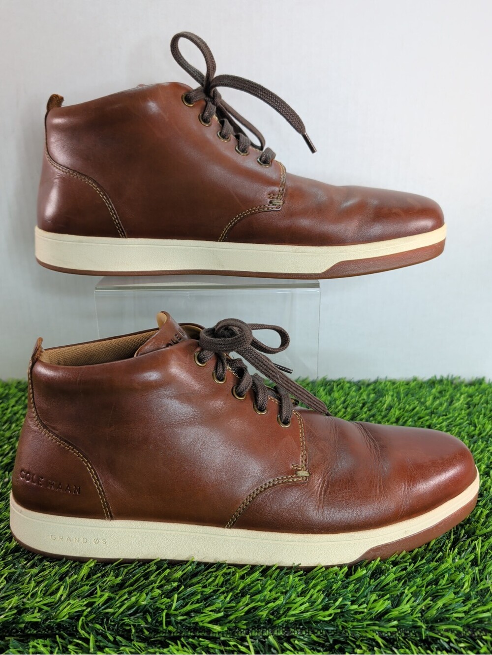 Cole Haan Vartan 2.0 Grand OS Shoes Mens 10.5 Brown Midcut Sneakers Casual